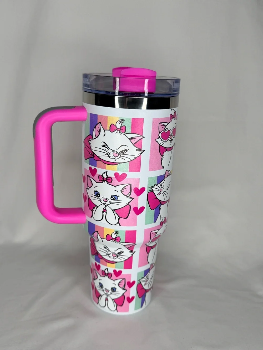 The Aristocats Marie 40oz Insulated Tumbler with Handle & Straw